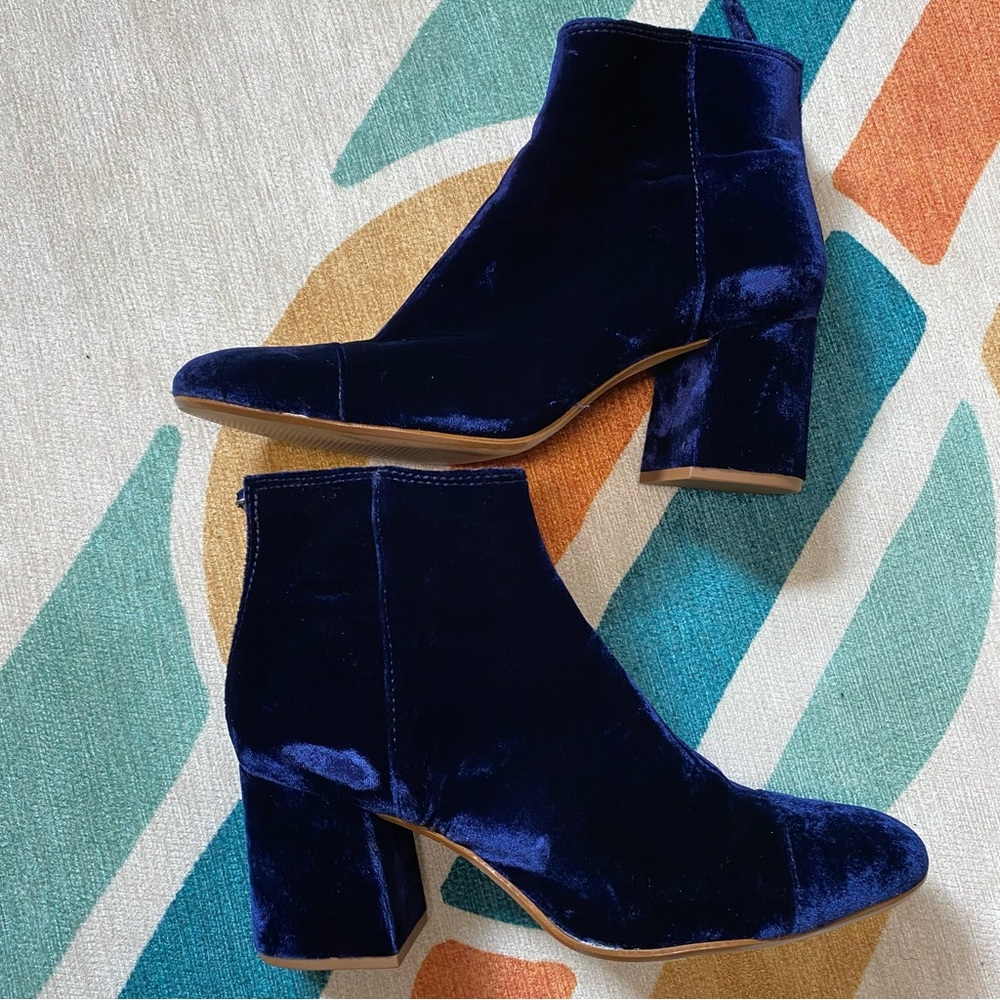 Madewell - “Jillian” Velvet Boots- Color: Night Vision- Size: US 11 - BRAND NEW - Picture 10 of 11